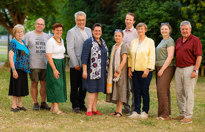 v.l.n.r. Maria Painold, Johannes Eder, Elisabeth Kapper-Weidinger, Präsident Andreas Gjecaj, Anna Hollwöger, Silvia Russegger, Gerald Koß, Lydia Zürn, Kerstin Klaminger, Johann Feischl